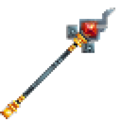 Flame Crystal Staff
